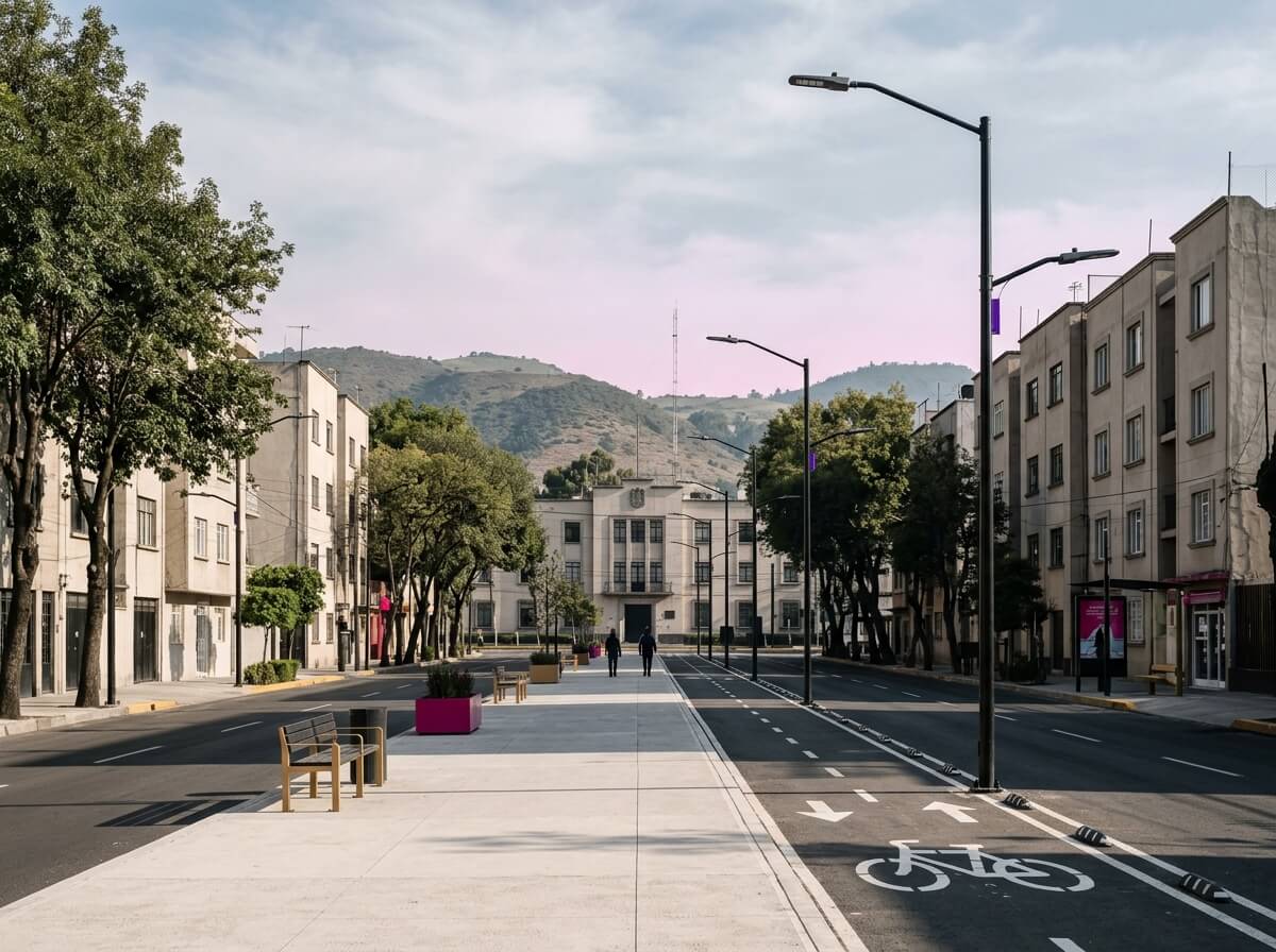 Vista urbana de la Alcaldía Álvaro Obregón